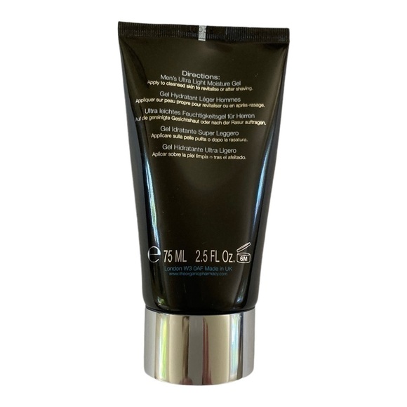 NWT The Organic Pharmacy  Men's 2.50 oz. Ultra Light Moisture Gel - Picture 2 of 2